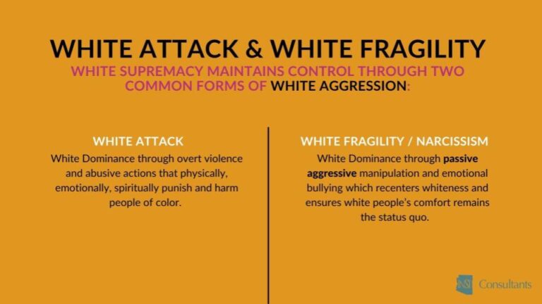 white attack and narcissmi